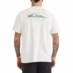 Quiksilver Mens Mikey Short Sleeve Crew Neck Cotton T-Shirt Top Tee - Snow White - XXL, Snow White