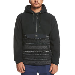 Quiksilver Mens Clean Coast Half Zip Pullover Sweatshirt Hoodie - Black - M, Black