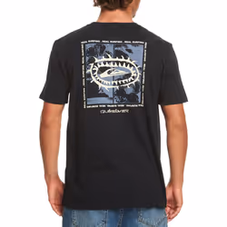 Quiksilver Mens Urban Surfin Short Sleeve Crew Neck Cotton T-Shirt Top Tee - M, Black