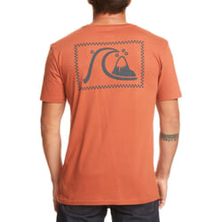 Quiksilver Mens The Original Short Sleeve Crew Neck Cotton T-Shirt Top Tee - M, Baked Clay