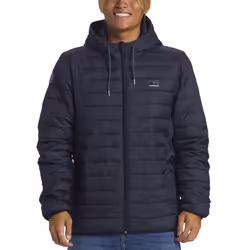 Quiksilver Mens Scaley Hooded Warm Winter Padded Puffer Jacket Coat - M, Navy Blazer