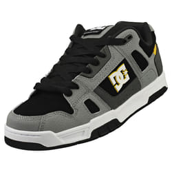 DC Shoes Stag Mens Skate Trainers in Grey Yellow - 9