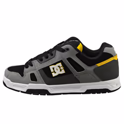 DC Shoes Stag Mens Skate Trainers in Grey Yellow - 8