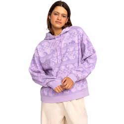 Roxy Womens That Girl Beautiful Hooded Pullover Sweatshirt Hoody Hoodie - S, Crocus Petal