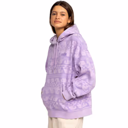 Roxy Womens That Girl Beautiful Hooded Pullover Sweatshirt Hoody Hoodie - S, Crocus Petal