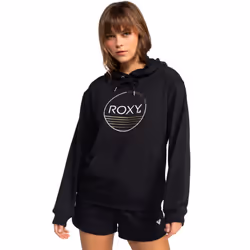 Roxy Womens Surf Soaked Hooded Pullover Hoody Sweatshirt Hoodie - XS, Anthracite