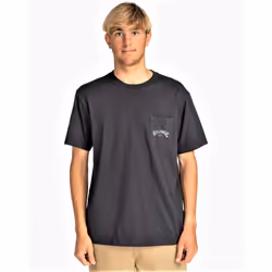 Billabong Mens SS Cotton T-Shirt ~ Stacked Pocket black - XL