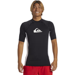 Quiksilver Mens Everyday Short Sleeve UV Protect Surf Surfing Rash Guard Vest - S, Black