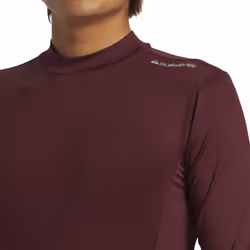 Quiksilver Mens Highline Long Sleeve UV Protect Surf Rash Guard Vest Top - S, Wine