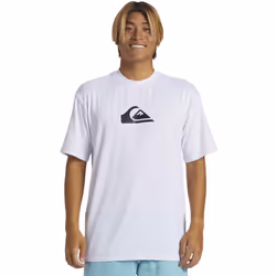 Quiksilver Mens Everyday Surf Long Sleeve Crew Neck T-Shirt Top Tee - M, White
