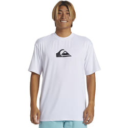 Quiksilver Mens Everyday Surf Long Sleeve Crew Neck T-Shirt Top Tee - M, White