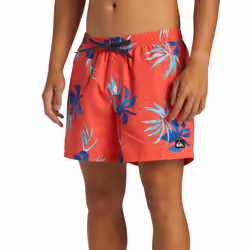Quiksilver Mens Everyday Mix Volley 15" Swim Swimming Trunks Shorts - S, Cayenne