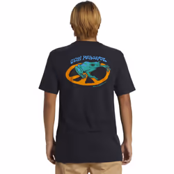 Quiksilver Mens Stay Peacefull Short Sleeve Crew Neck Cotton T-Shirt Top Tee - M, Black
