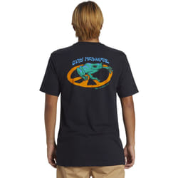 Quiksilver Mens Stay Peacefull Short Sleeve Crew Neck Cotton T-Shirt Top Tee - S, Black