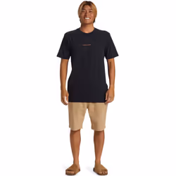 Quiksilver Mens Surf Safair Short Sleeve Crew Neck Cotton T-Shirt Top Tee - M, Black