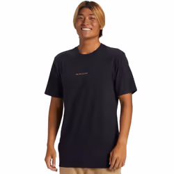 Quiksilver Mens Surf Safair Short Sleeve Crew Neck Cotton T-Shirt Top Tee - XL, Black