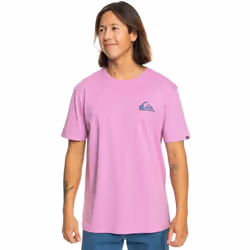 Quiksilver Mens MW Mini Short Sleeve Crew Neck Cotton T-Shirt Top Tee - S, Violet