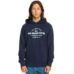 Quiksilver Mens Tradesmith Hooded Sweatshirt Pullover Hoody Hoodie - XL, Navy Blazer