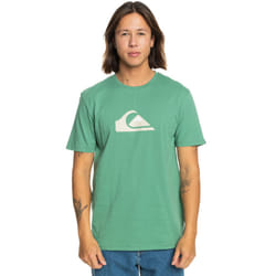 Quiksilver Mens Comp Logo Short Sleeve Crew Neck Cotton T-Shirt Top Tee - M, Frosty Spruce