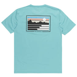 Quiksilver Mens Land And Sea Short Sleeve Crew Neck Cotton T-Shirt Top Tee - L, Marine Blue