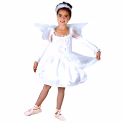 ) Girls' angel costume - M 7-9 years (120-130 cm