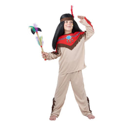) Boy's beige Indian costume - L 10-12 years (130-140 cm