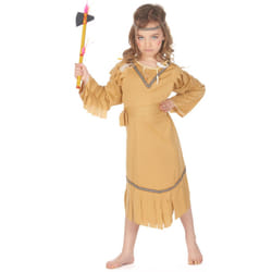 ) Beige Indian costume for girls - L 10-12 years (130-140 cm