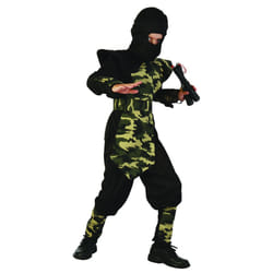 ) Boy's military ninja costume with breastplate - L 10-12 years (130-140 cm