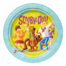 JADEO 7BUHU156, Tableware, Cardboard, Brown, Theme party, Table, Round
