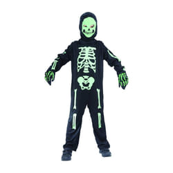) Children's Green Skeleton Costume - L 10-12 years (130-140 cm