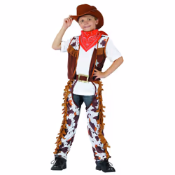 ) Boy's cowboy sheriff costume - S 4-6 years (110-120 cm