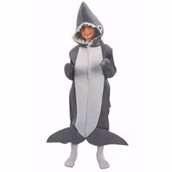 ) Children's full shark costume - L 10-12 years (130-140 cm