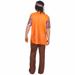 Men's pink and brown hippie costume