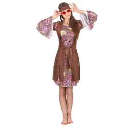 Women's paisley pattern hippie costume - M / L