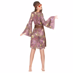 Women's paisley pattern hippie costume - M / L