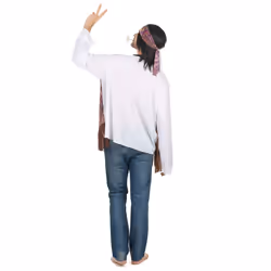 Men's fringed hippie costume - M / L