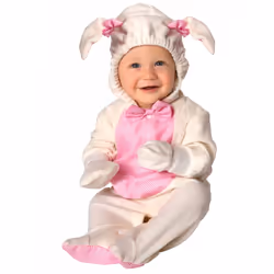 Lamb costume baby jumpsuit