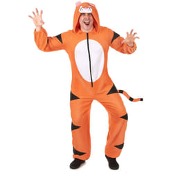 Men's tiger hooded jumpsuit