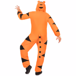 Men's tiger hooded jumpsuit