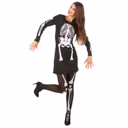 Women's Halloween skeleton costume - L