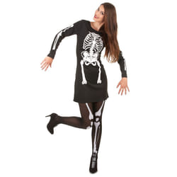 Women's Halloween skeleton costume - L