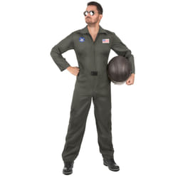 Airplane pilot costume with glasses for men - L