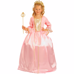 ) Luxury pink princess costume for girls - M 7-9 years (120-130 cm