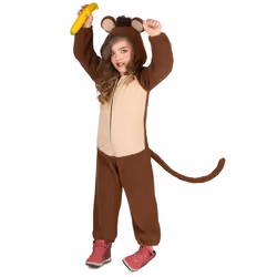 ) Monkey with Tail Child Costume - 7 - 9 years (M