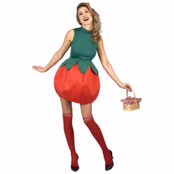 Women's strawberry dress costume