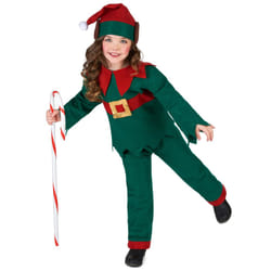 Children's green Christmas elf costume - 10 to 12 years