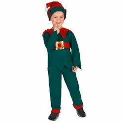 Children's green Christmas elf costume - 10 to 12 years