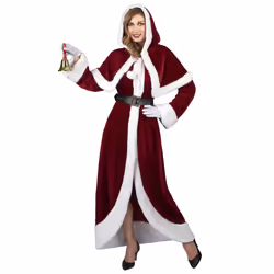 Super Luxury Mrs. Claus Costume for adults - Medium