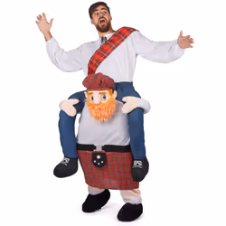 Men's costume on Scottish back for adults