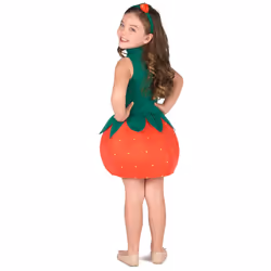 ) Girls' strawberry dress costume - 3 - 4 years (XS